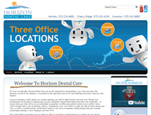 Tablet Screenshot of horizondentalcares.com